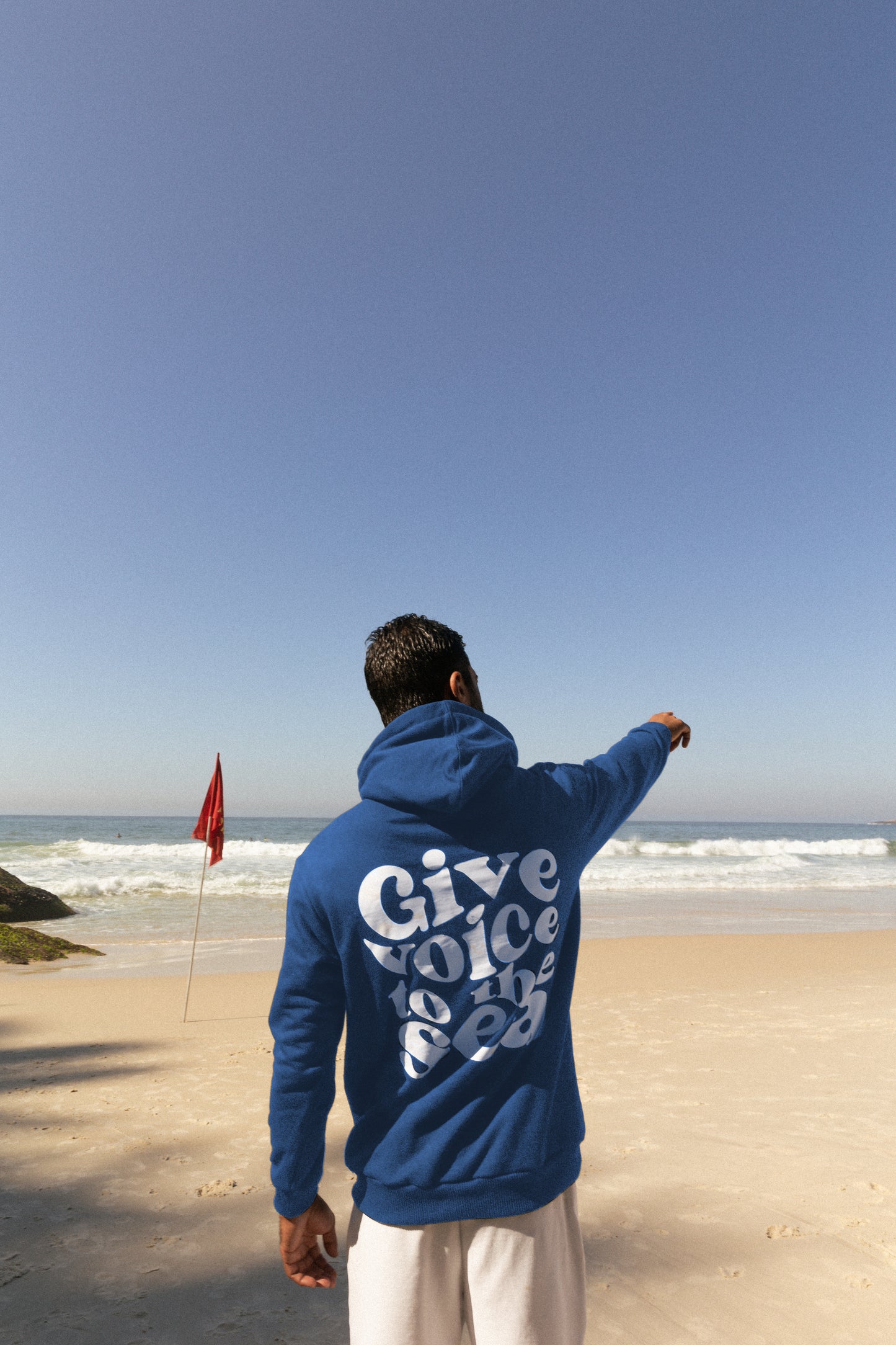 HOODIE OCEAN VOICE #azul