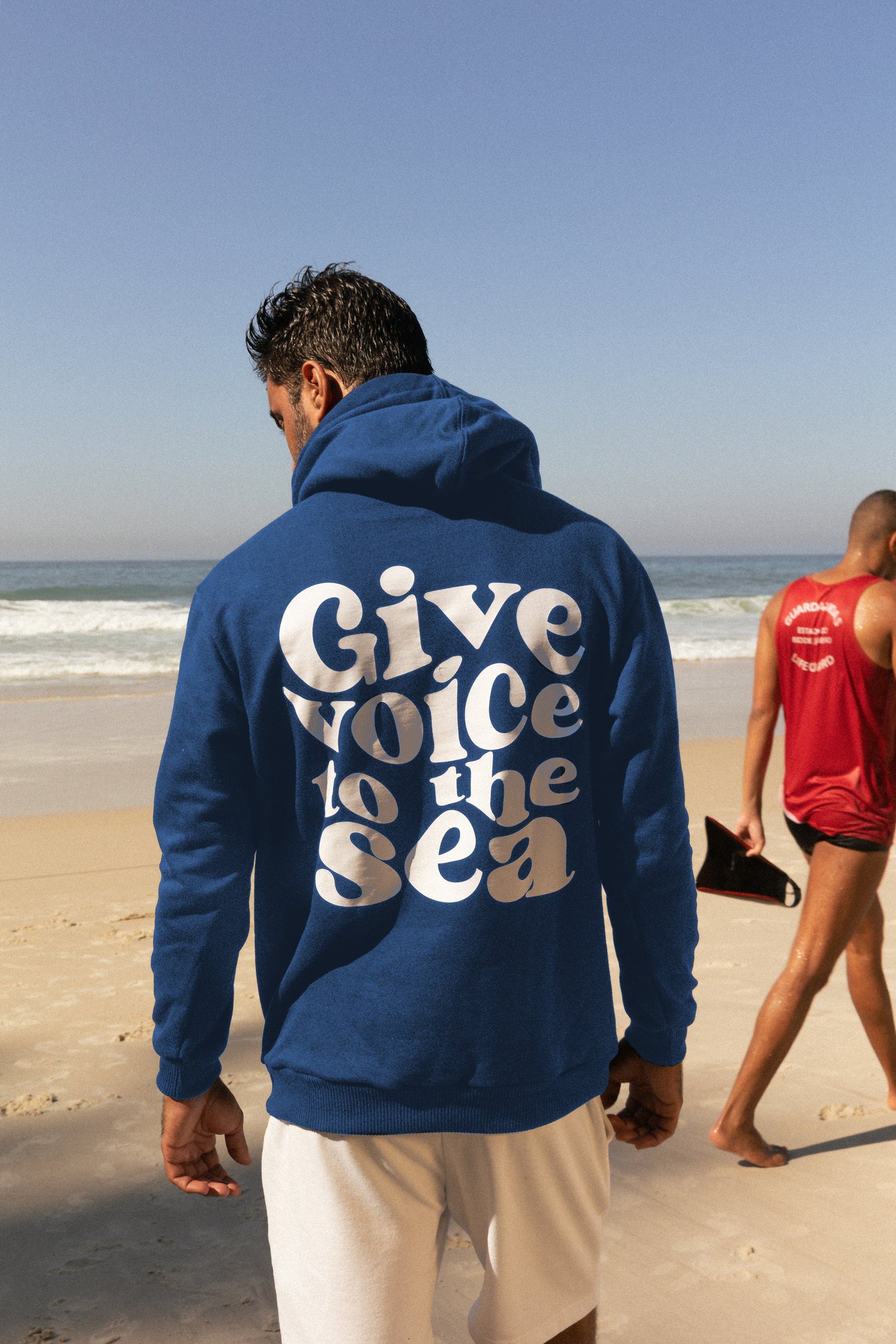 HOODIE OCEAN VOICE #azul