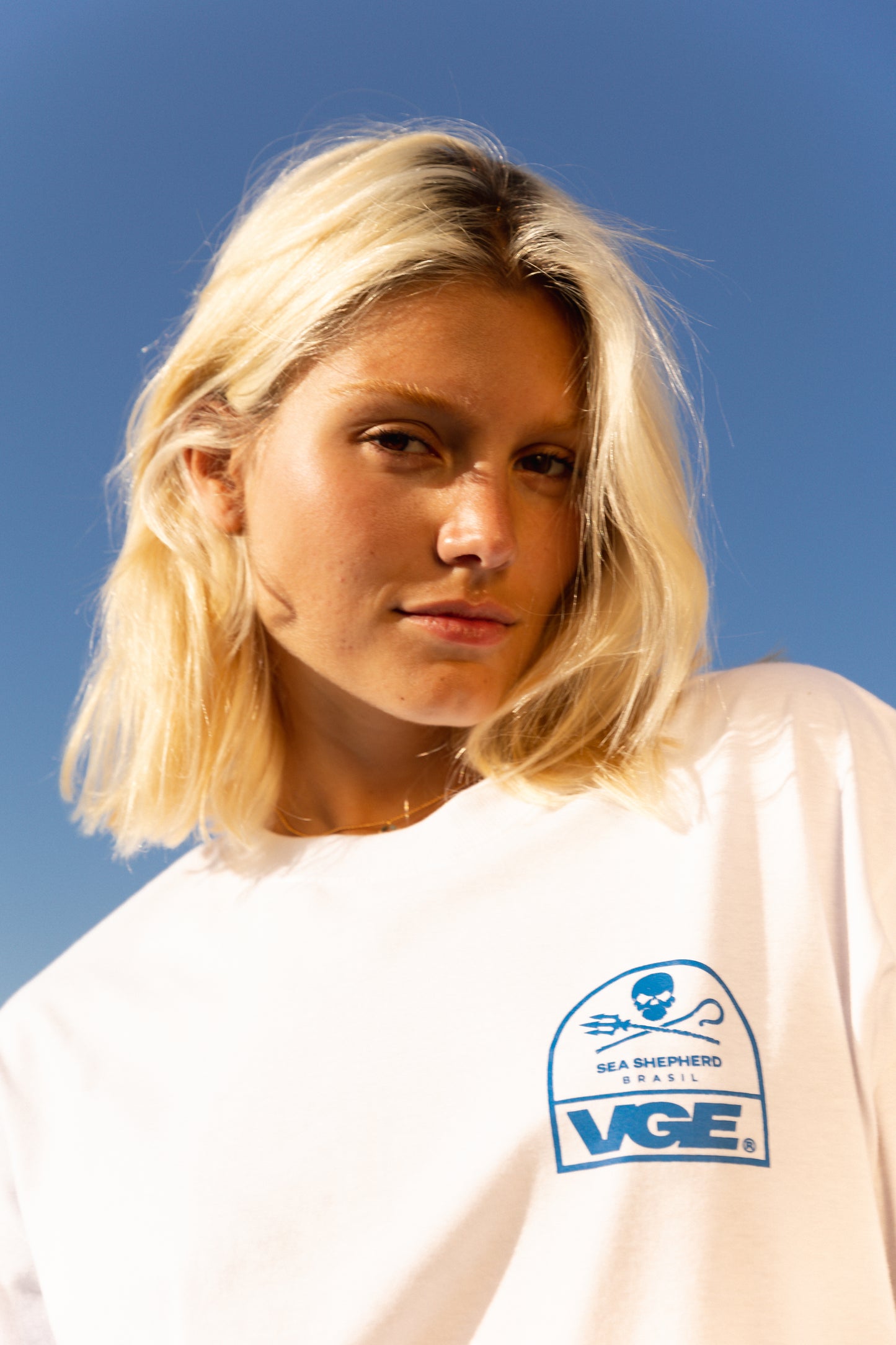 T-SHIRT OCEAN VOICE #branca