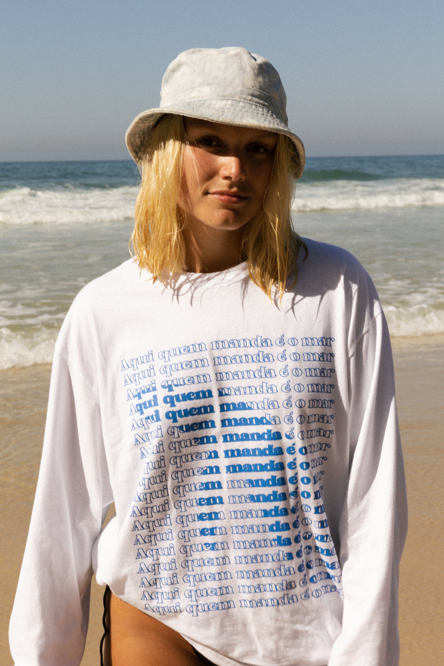 Long Sleeve Shirt WHALE DRAWING #branca