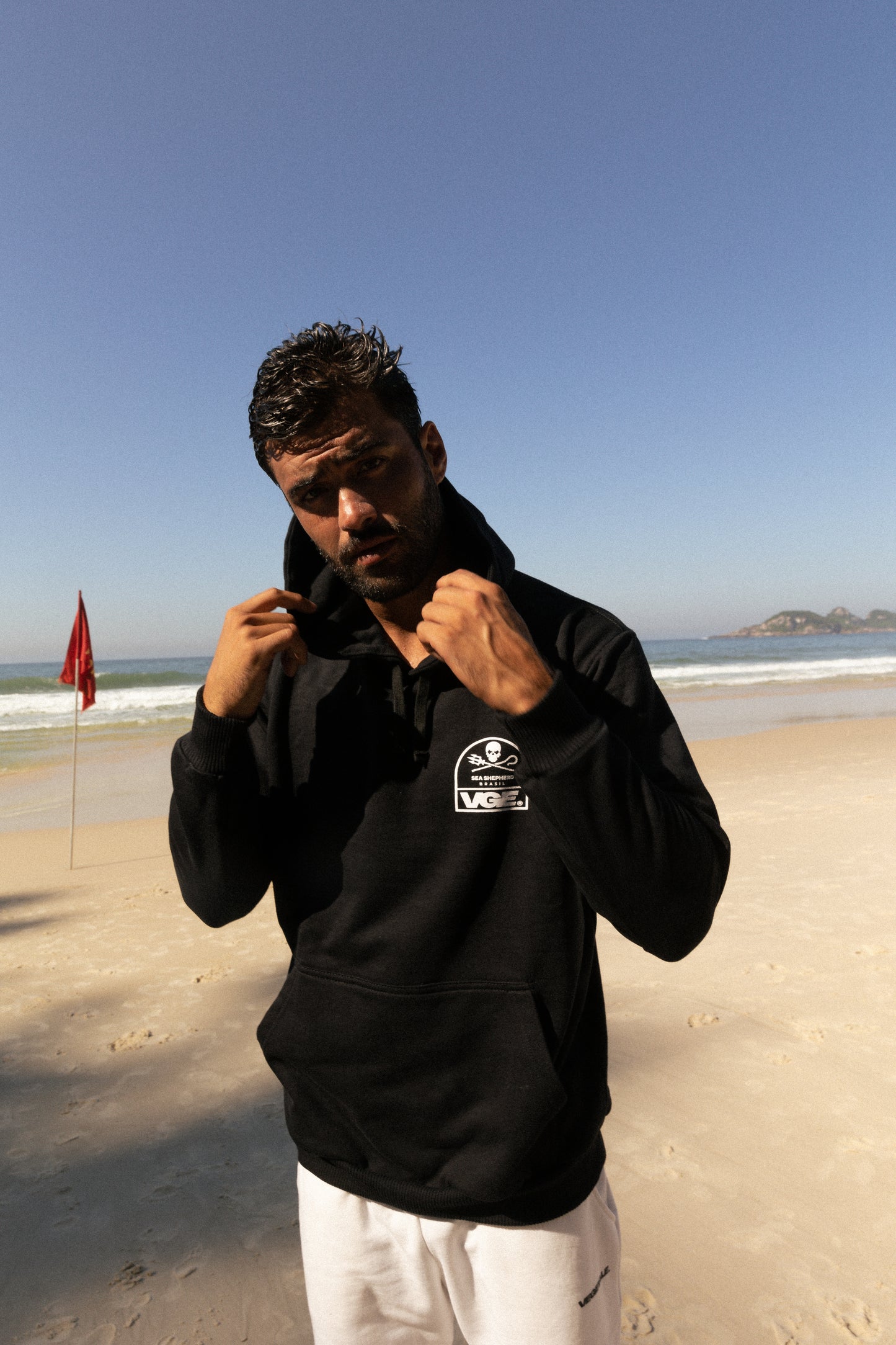 HOODIE OCEAN VOICE #preto