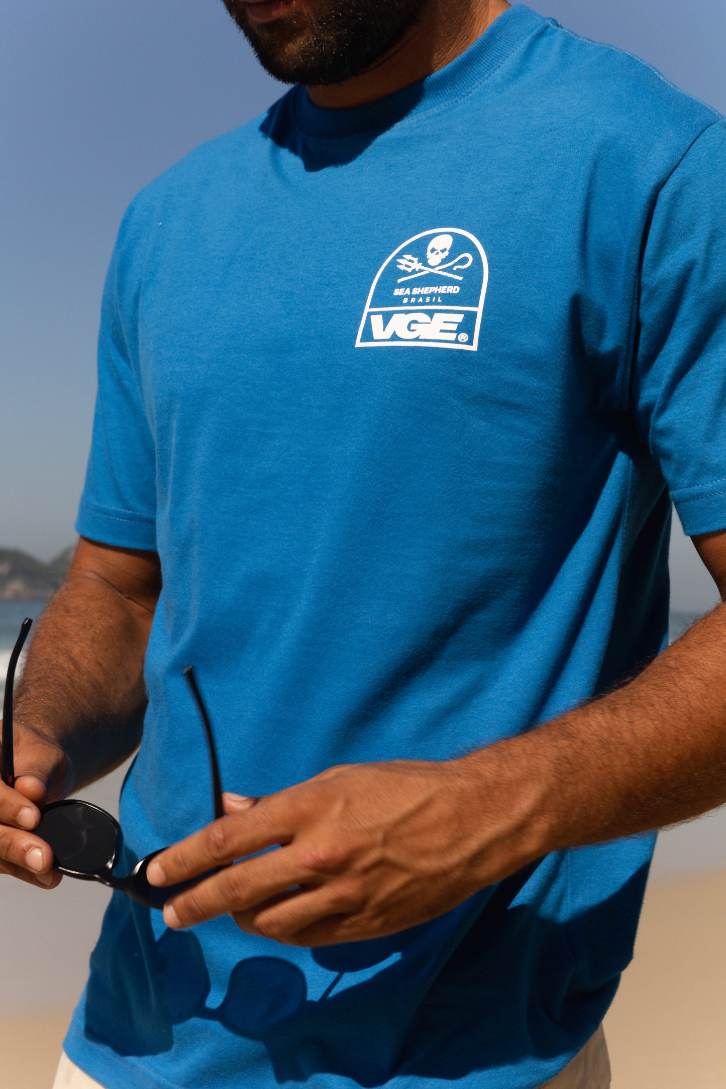 T-SHIRT OCEAN VOICE #azul
