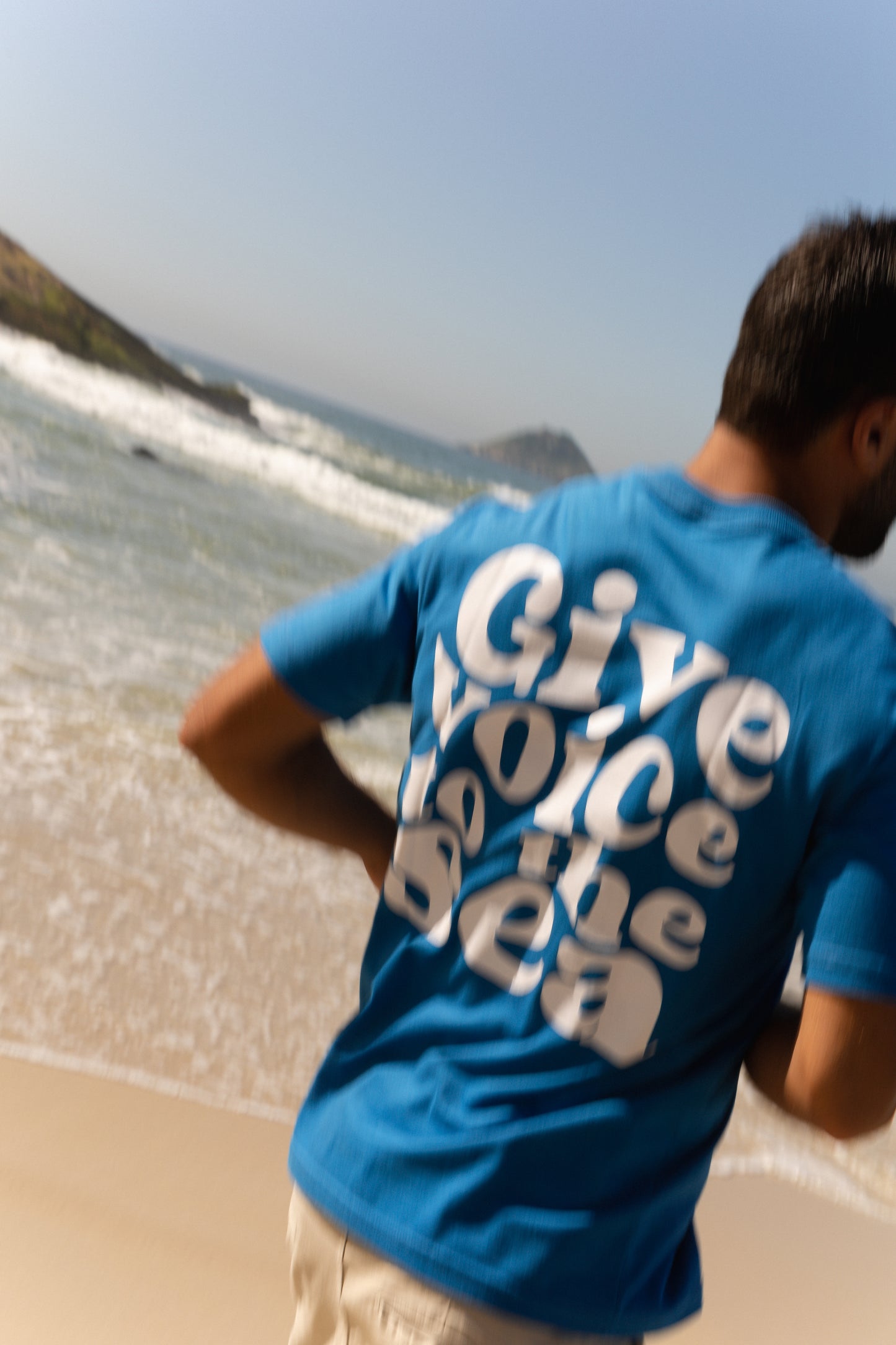 T-SHIRT OCEAN VOICE #azul