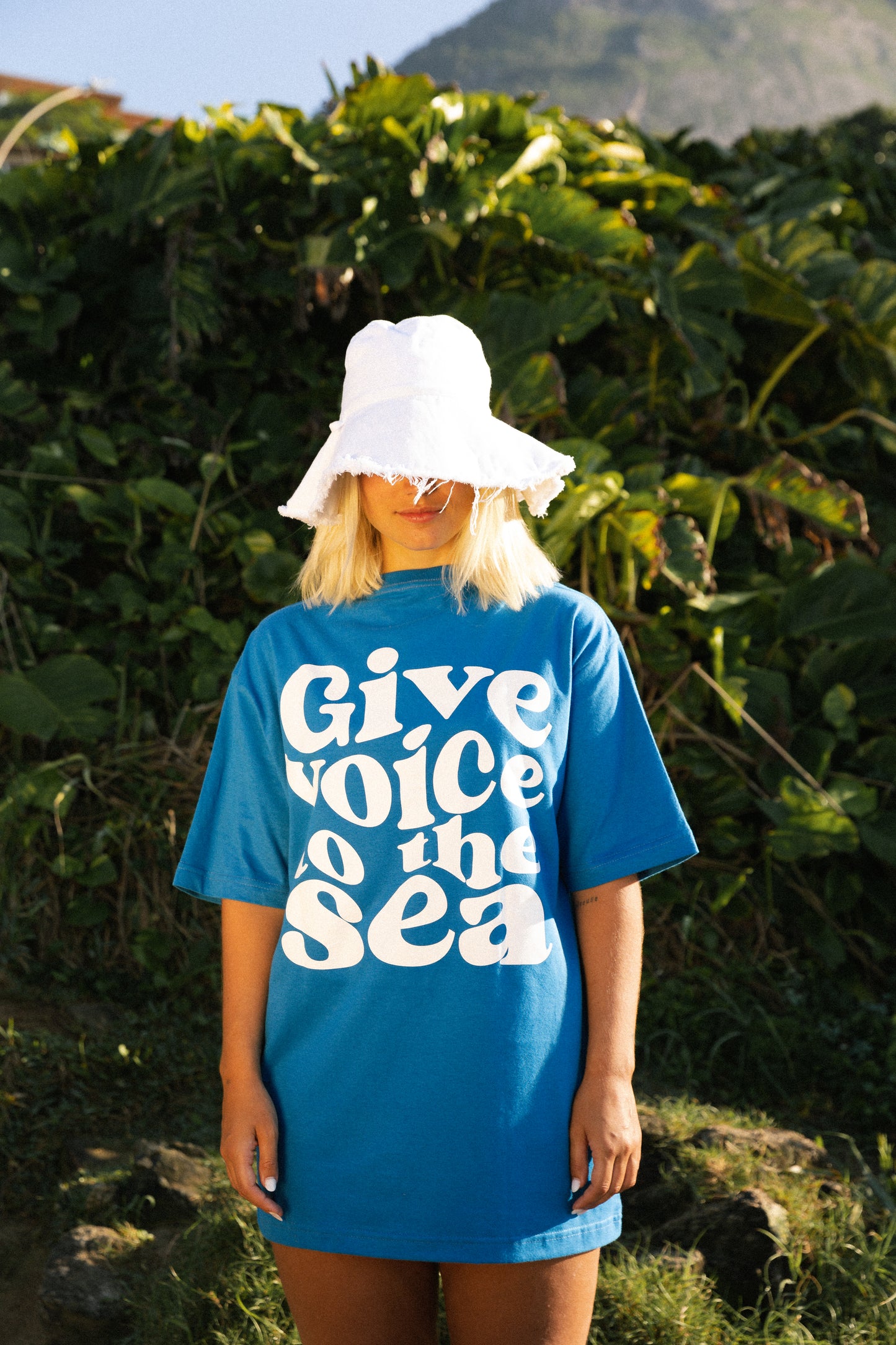 T-SHIRT OCEAN VOICE #azul